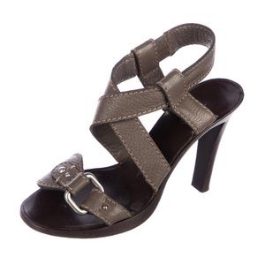 Chloe Strap he slip on heels, size 36.5/6.5